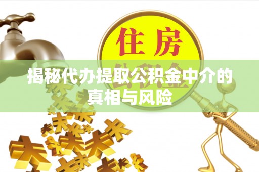 宁乡揭秘代办提取公积金中介的真相与风险