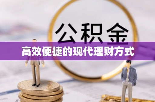 宁乡高效便捷的现代理财方式