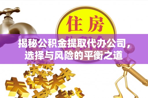 宁乡揭秘公积金提取代办公司，选择与风险的平衡之道