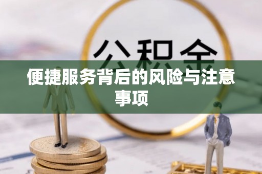宁乡便捷服务背后的风险与注意事项